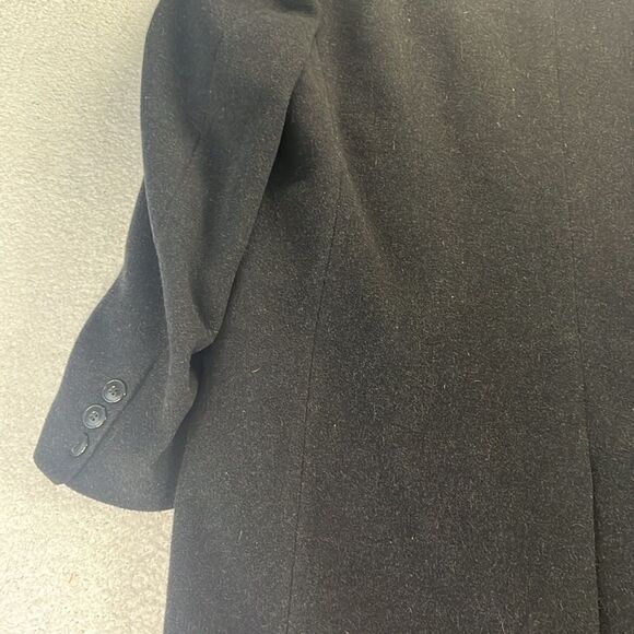 Trade Mark Vintage Long Trench Coat Wool Cashmere Blend Size 44R - Picture 13 of 13